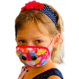 TY Kids Face Mask Unicorn Fantasia Multicolor