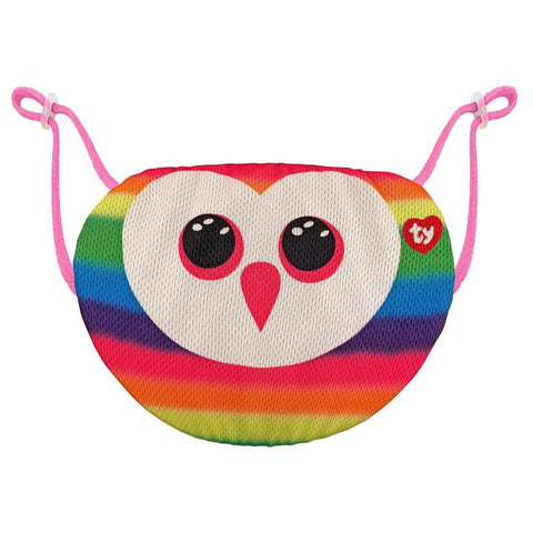 TY Kids Face Mask Owl Owen Multicolor