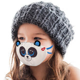 TY Kids Face Mask Panda Bamboo White/Black