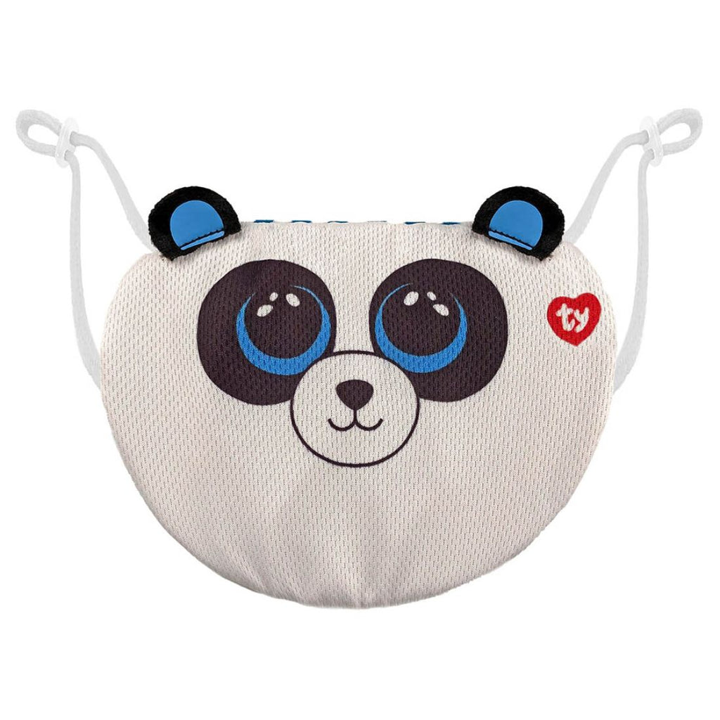 TY Kids Face Mask Panda Bamboo White/Black