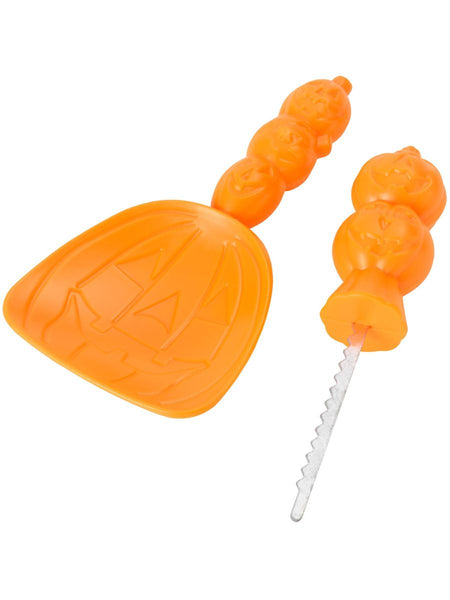 Pumpkin Carving Kit-Knife & Dish, Orange