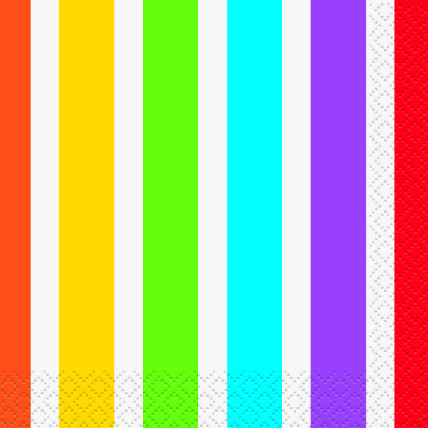Rainbow Birthday Beverage Napkins