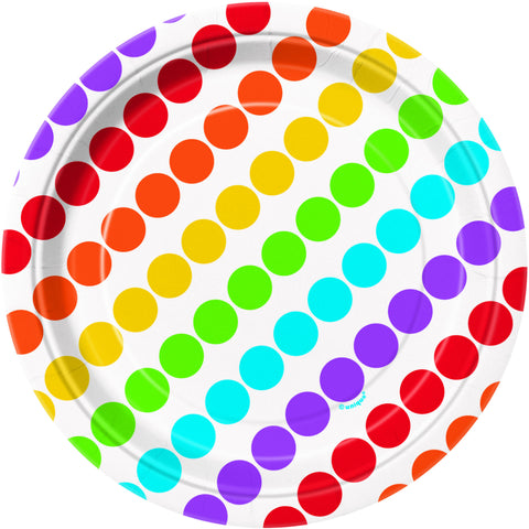 Rainbow Birthday Plates