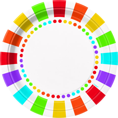 Rainbow Birthday Plates