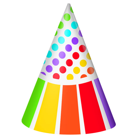 Rainbow Birthday Party Hats