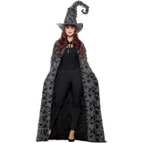 Deluxe Spell Caster Cape, Costume Accessories Grey Women Costume