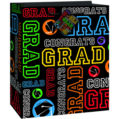 Grad Party Gift Bag Glossy Med 