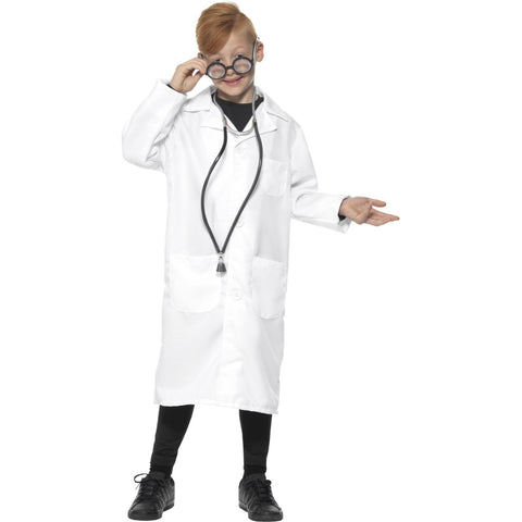  Scientist Costume Unisex White With Lab Coat 