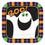 Pumpkin Boo 10 Square Plates