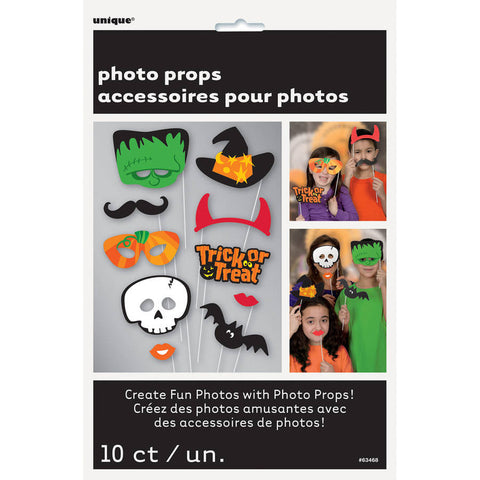  Trick Or Treat Halloween Photo Booth Props 10pc