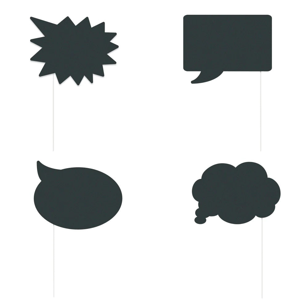Chalkboard Photo Booth Props 8pcs/pack With 1 Chalk