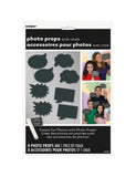  Chalkboard Photo Booth Props 8pcs/pack With 1 Chalk