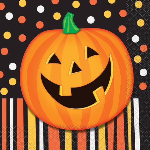 Smilling Pumpkin 16pcs Lucheon Napkins