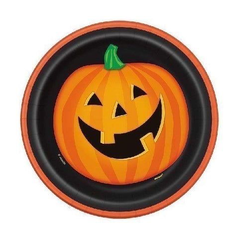 Smilling Pumpkin 8pcs Plates