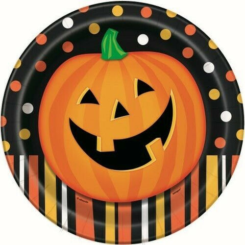 Smilling Pumpkin 8pcs Plates