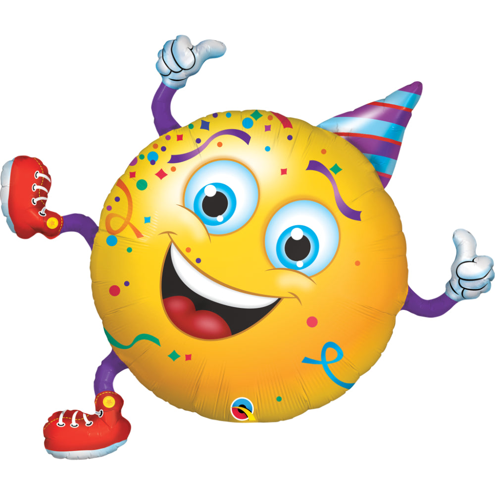 Smiley Party Guy Foil Balloon