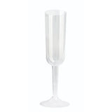 Premier Style Clear Plastic Champagne Flutes 