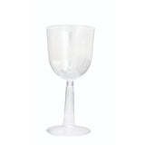 Premier Style Clear Plastic Wine Glasses 