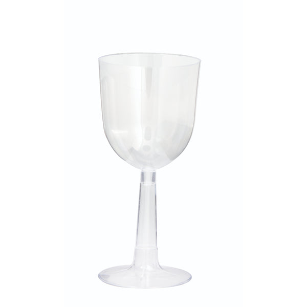 Premier Style Clear Plastic Wine Glasses 