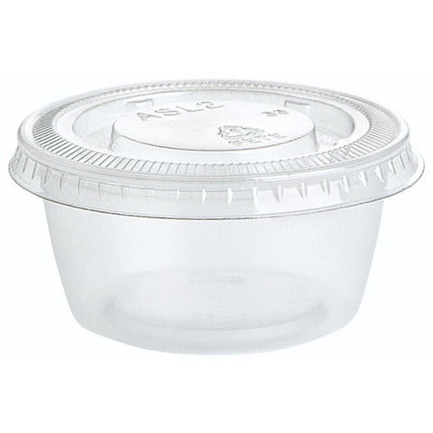 Premier Style Clear Plastic Gelatin Shot Cups With Lids 