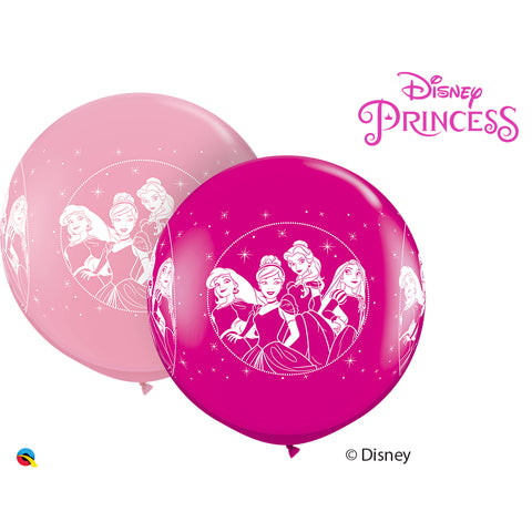  3Ft Pink & Wild Berry Dn Princesses Latex Balloons 02 pieces