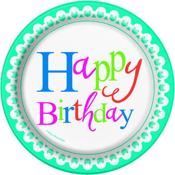 Confetti Cake Birthday Plates