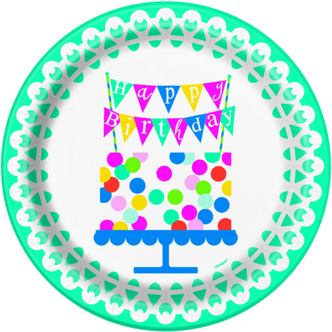 Confetti Cake Birthday Plates