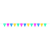 Confetti Cake Birthday Flag Paper Banner With Ribbon 
