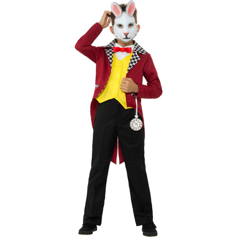  White Rabbit Costume With Jacket Multi-Coloured 