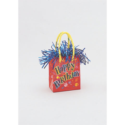 Happy Birthday Mini Gift Bag Balloon Weight
