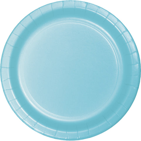  Touch Of Color Pastel Blue Round Dinner Plates 