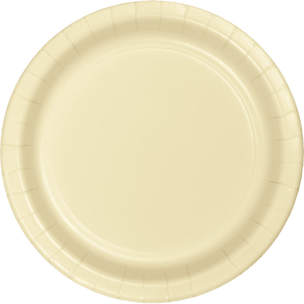  Touch Of Color Ivory Round Luncheon Plate 