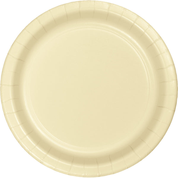  Touch Of Color Ivory Round Luncheon Plate 