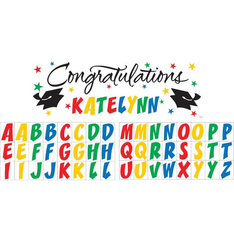Congrats Grad With Sticker Attachements
