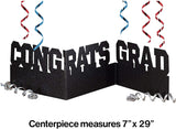 Graduation Décor Congrats Grad Glitter Centerpiece 1 pc