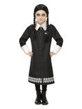 Addams Family Wednesday Costume, Dress & Wig