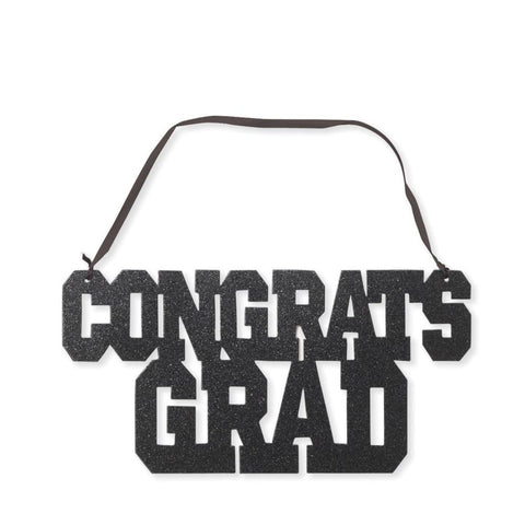 Graduation Glitter Hanging Sign