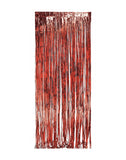 Foil Door Curtains Red