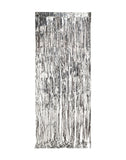Foil Door Curtains Silver