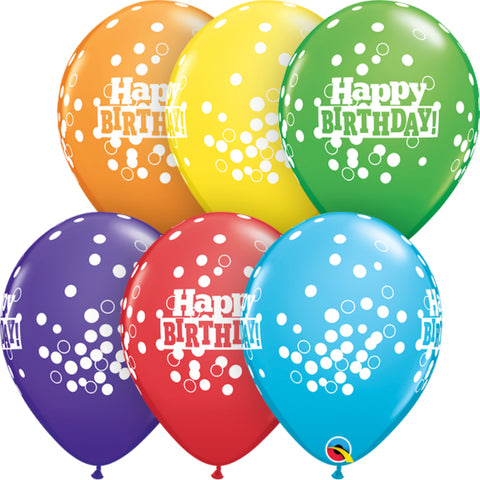  11In Tropical Assorted Latex Balloons - Birthday Confetti Do