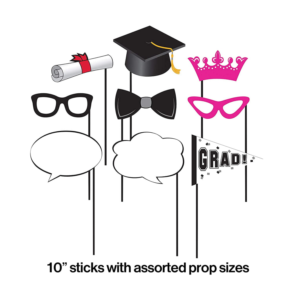 Graduation Décor Photo Booth Props 10pcs