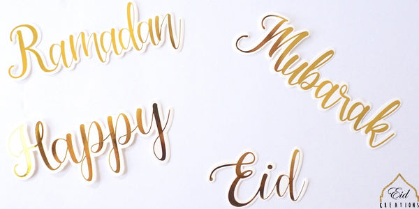 Eid/Ramadan/Happy/Mubarak Cut Out 4in 20pc