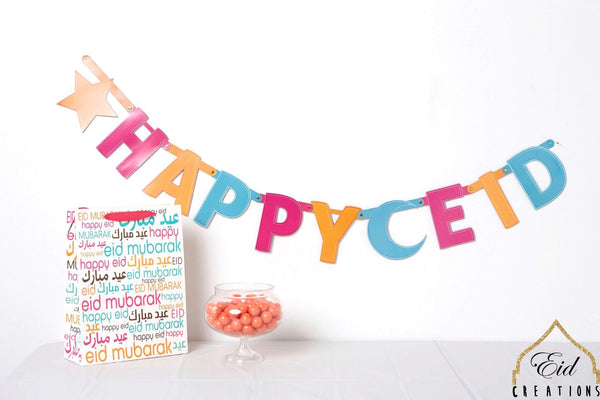 DIY Banner -Alfabets Cresent And Stars 46pc