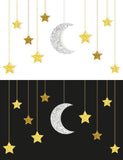  3d Crescent Moon & Star