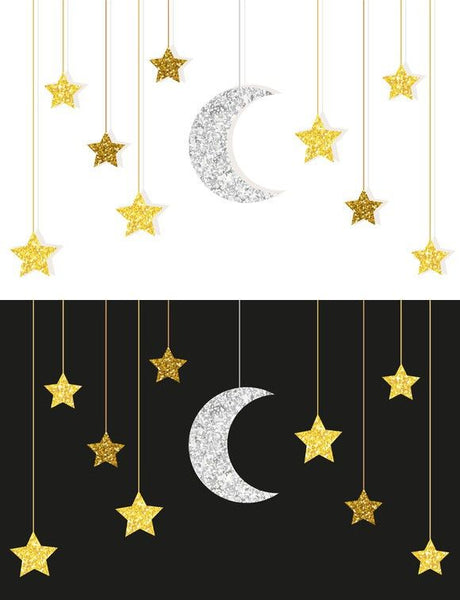  3d Crescent Moon & Star