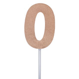 Diamond Cake Toppers with 4in Stick #0
