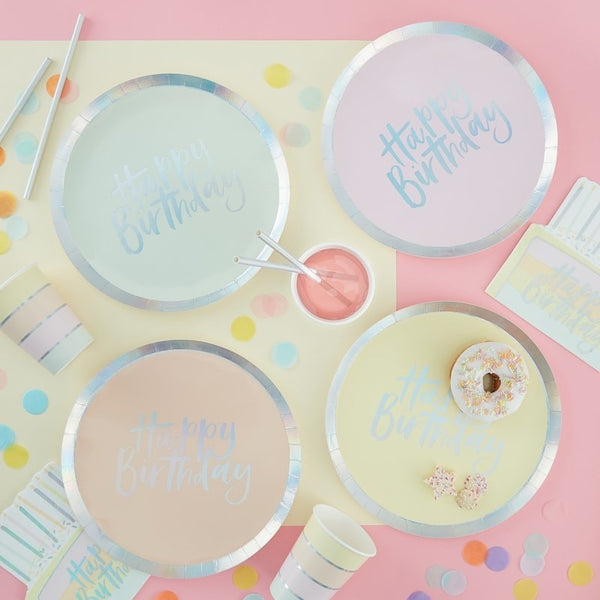 Pastel Paper Plates