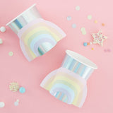 Rainbow & Iridescent Paper Cups