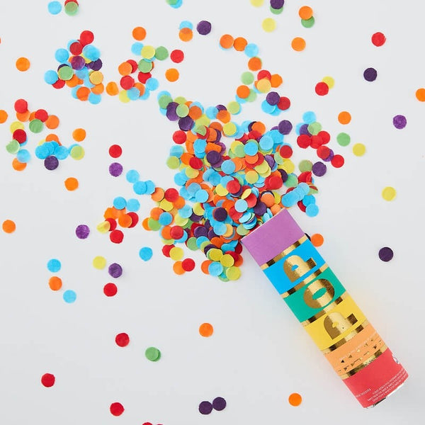 Over The Rainbow Confetti Cannon Shooter Rainbow