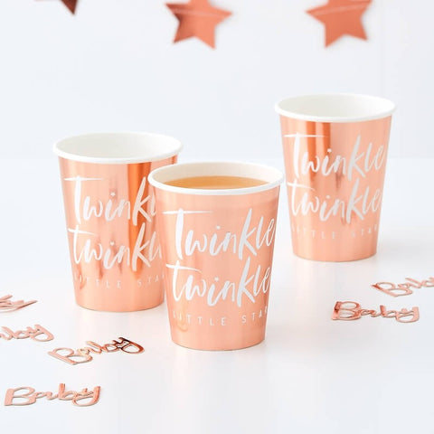 Rose Gold Foiled Paper Cup